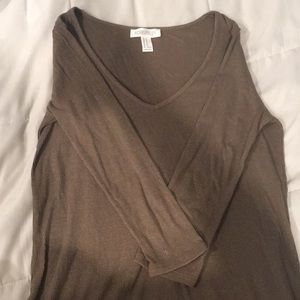 Knee length long sleeve dress